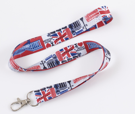 FIS Bag of 10 Fancy Lanyards with Metal Hook Width:2.5CM, Length:90CM Deep  sea Blue Color - FSNAF3